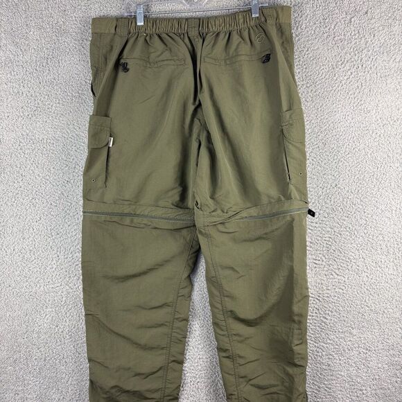 Magellan Convertible Pants Mens 2XL Green Outdoor Fishing Water Repel Hike 40x31 - Picture 6 of 15